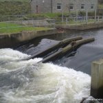 Photo of the Mahon river in County Waterford Ireland. Pictures of Irish whitewater kayaking and canoeing. Pumping station @  52° 9'41.50