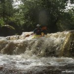 Photo of the Ballintrillick river in County Sligo Ireland. Pictures of Irish whitewater kayaking and canoeing. Photo by RK
