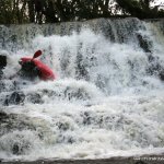 Photo of the Glenaniff river in County Leitrim Ireland. Pictures of Irish whitewater kayaking and canoeing. Navanman takes on Fowleys Falls......