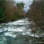 Photo of the Gaddagh river in County Kerry Ireland. Pictures of Irish whitewater kayaking and canoeing. Gaddagh. Photo by Seanie