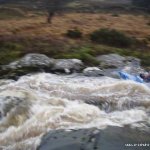 Photo of the Upper Flesk/Clydagh river in County Kerry Ireland. Pictures of Irish whitewater kayaking and canoeing. Chute on Upper Section. Photo by Dnal
