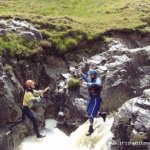 Photo of the Srahnalong river in County Mayo Ireland. Pictures of Irish whitewater kayaking and canoeing. High 5!!. Photo by Graham  Clarke